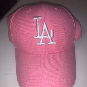 NEVERUSED pink la dodgers hat